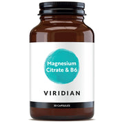 VIRIDIAN magnio citratas + vitaminas B6 - 30 kapsulių