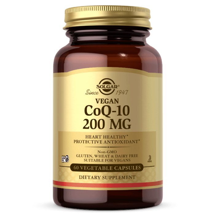 SOLGAR Vegan CoQ-10 200 mg – 60 kapsulių