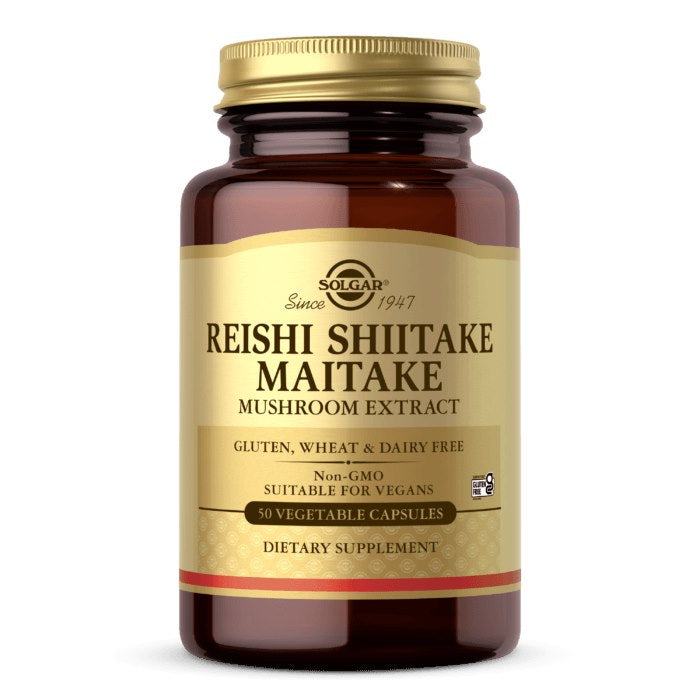 SOLGAR Reishi, Shiitake, Maitake - Mushroom Extract (50 kaps.)