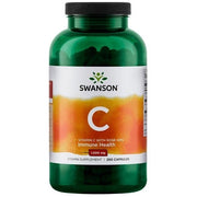 SWANSON vitaminas C su erškėtuogėmis 1000 mg – 250 kapsulių