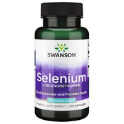 SWANSON seleno L-selenometioninas 100 mcg – 200 kapsulių