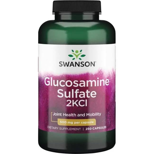 SWANSON gliukozamino sulfatas 2KCl 500 mg – 250 kapsulių