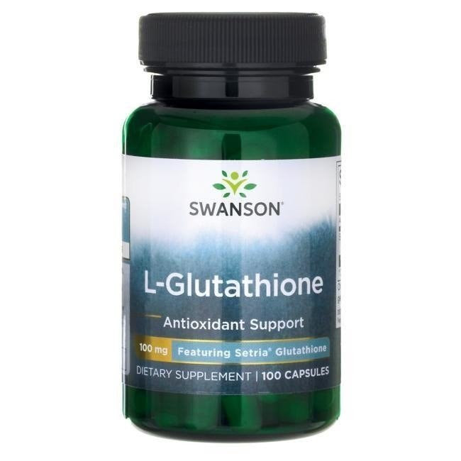 SWANSON L-glutationas 100 mg – 100 kapsulių