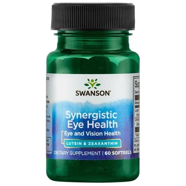 SWANSON Synergistic Eye Health – liuteinas ir zeaksantinas – 60 kapsulių