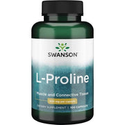 SWANSON L-Prolinas 500 mg – 100 kapsulių