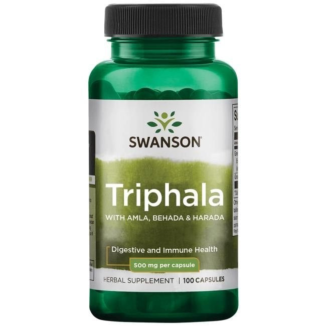 SWANSON trifala su amla, behada ir harada 500 mg – 100 kapsulių