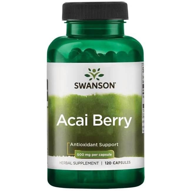 SWANSON acai uogos 500 mg – 120 kapsulių
