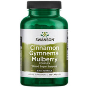 SWANSON cinamono, gimnemos ir šilkmedžio kompleksas – 120 kapsulių