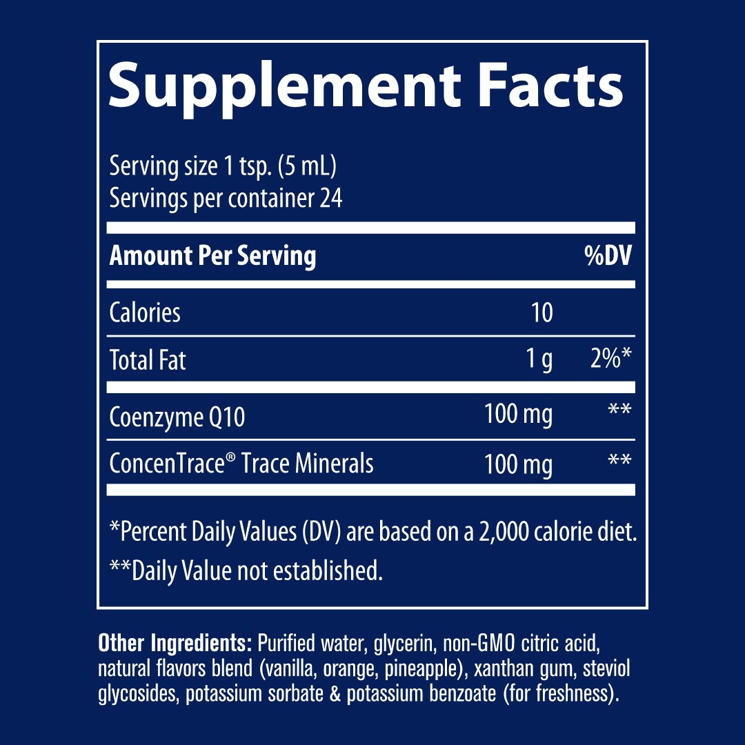 TRACE MINERALS kofermentas Q10 - 118 ml