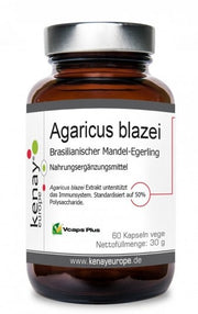 KENAY EKO Agaricus blazei - Ekologiczna Pieczarka brazylijska (60 kaps.)