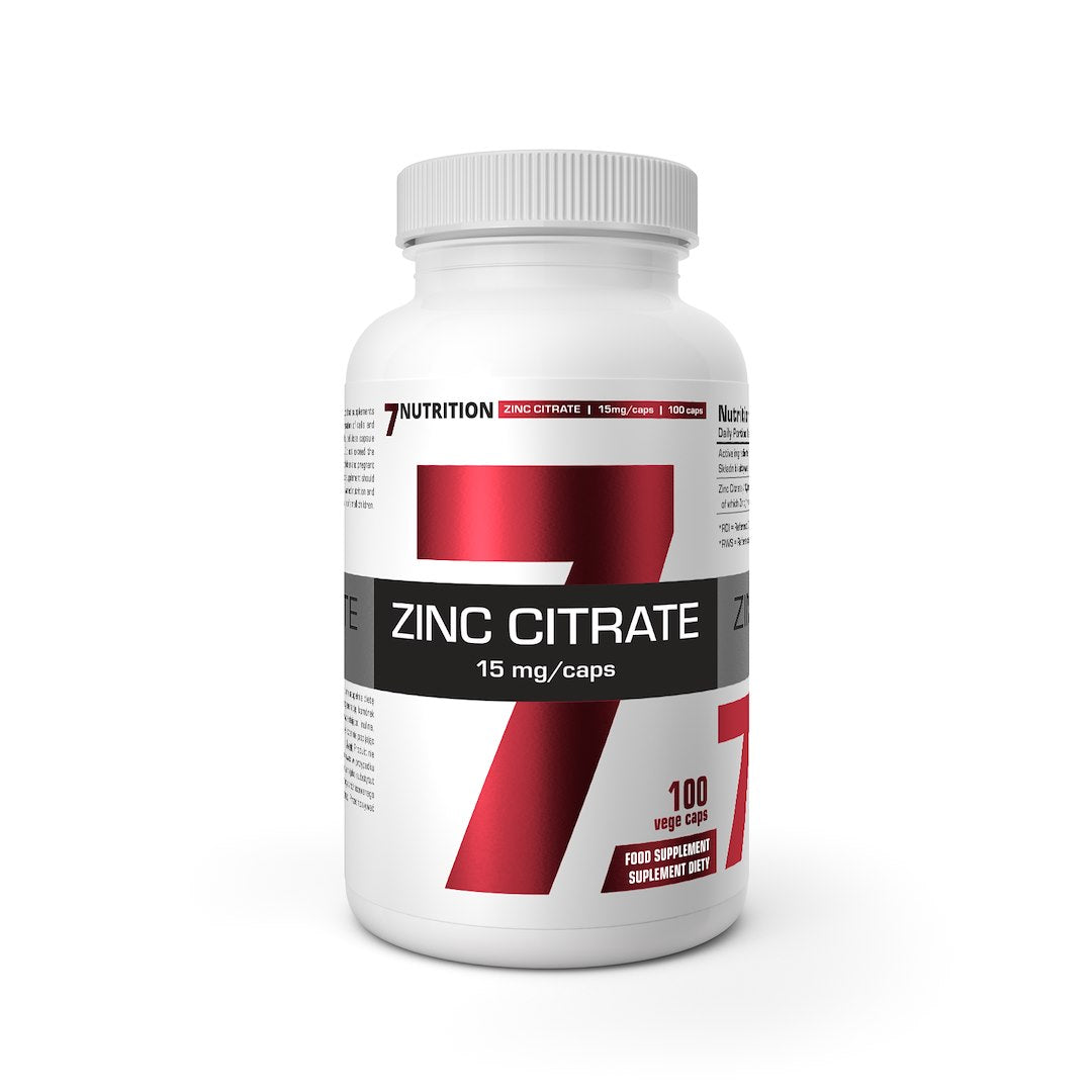 7NUTRITION Zinc Citrate 15 mg - Cytrynian Cynku 15 mg (100 kaps.)
