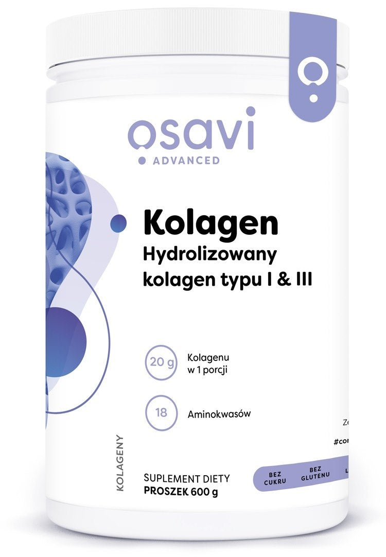 OSAVI Kolagen Hydrolizowany typu I & III (600 g)