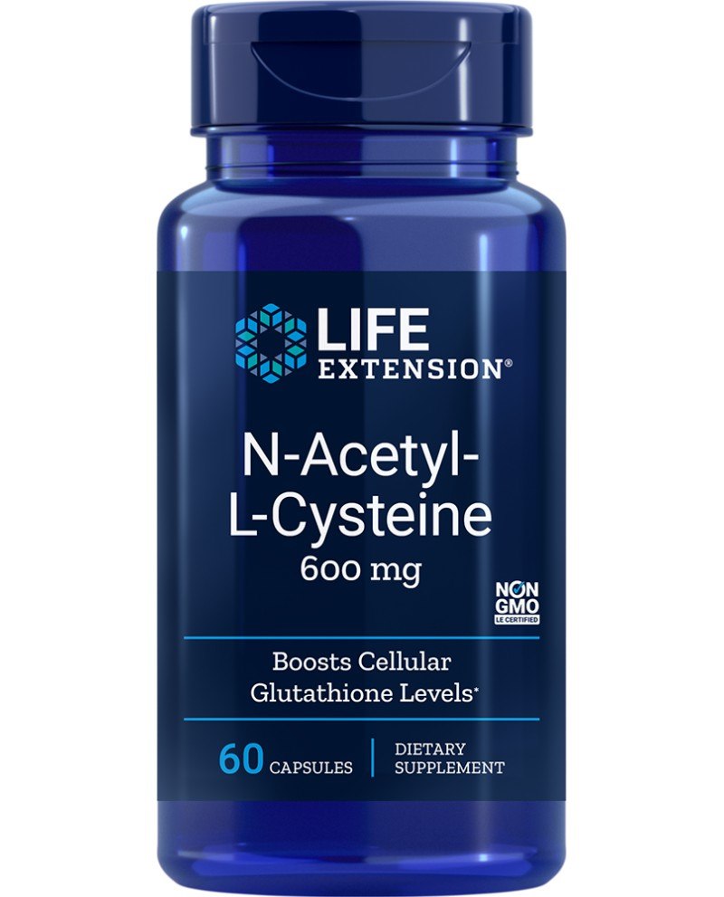 LIFE EXTENSION NAC - N-Acetylo-L-Cysteina (60 kaps.)