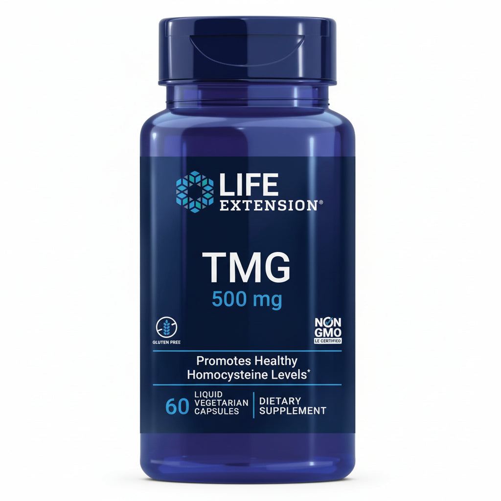 LIFE EXTENSION TMG 500 mg - 60 kapsulių