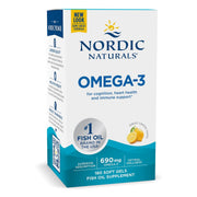 NORDIC NATURALS Omega-3, Lemon  (180 kaps.)
