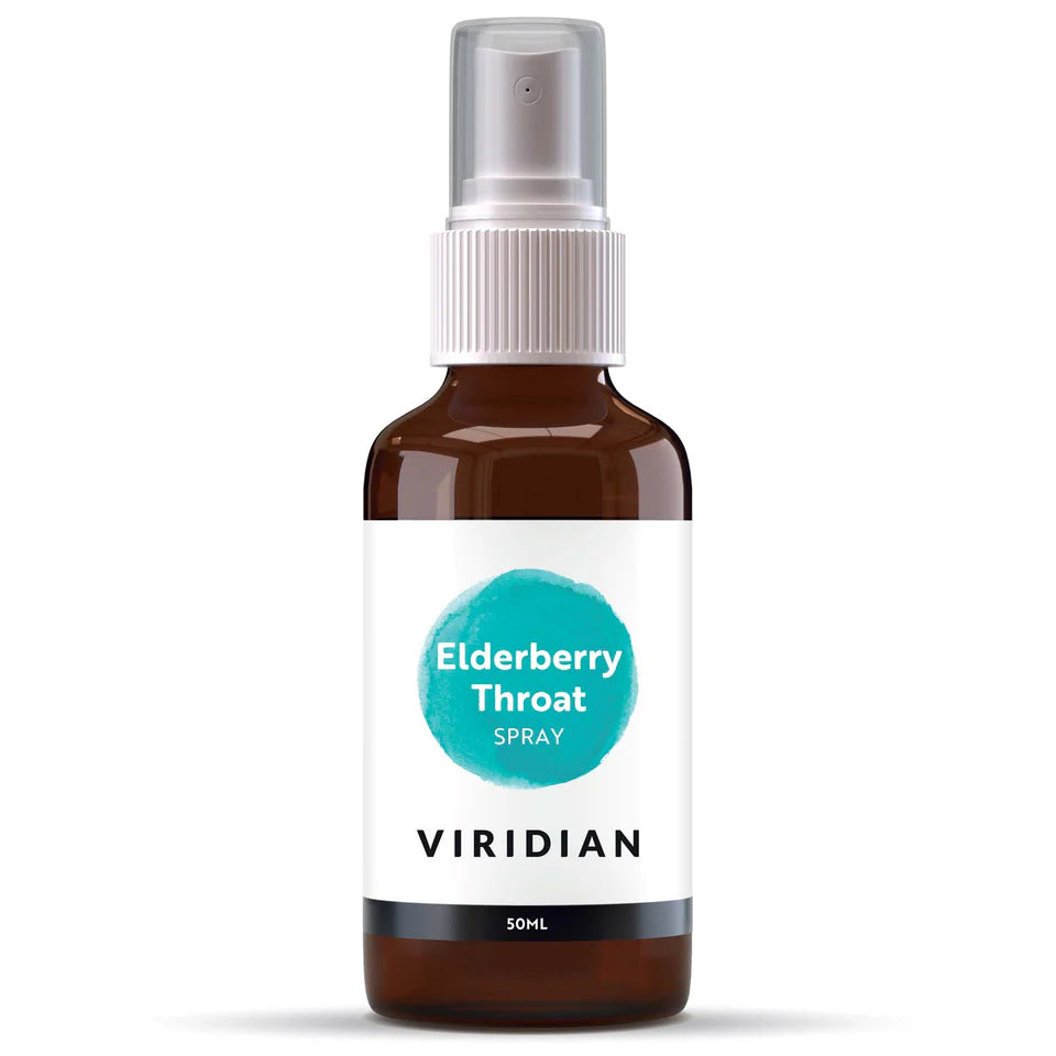 VIRIDIAN ekologiškas šeivamedžio uogų gerklės purškalas - 50 ml