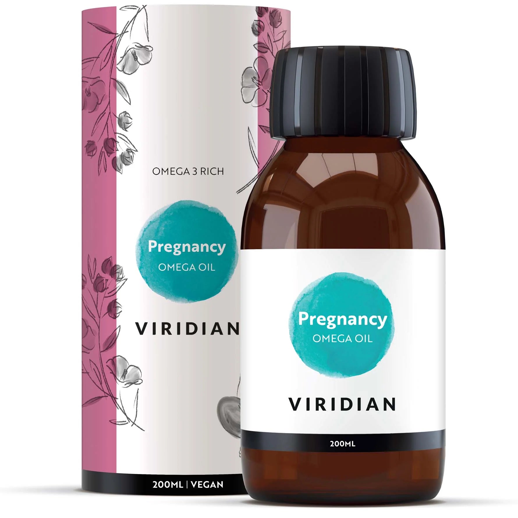 VIRIDIAN omega aliejus nėščioms moterims - 200 ml