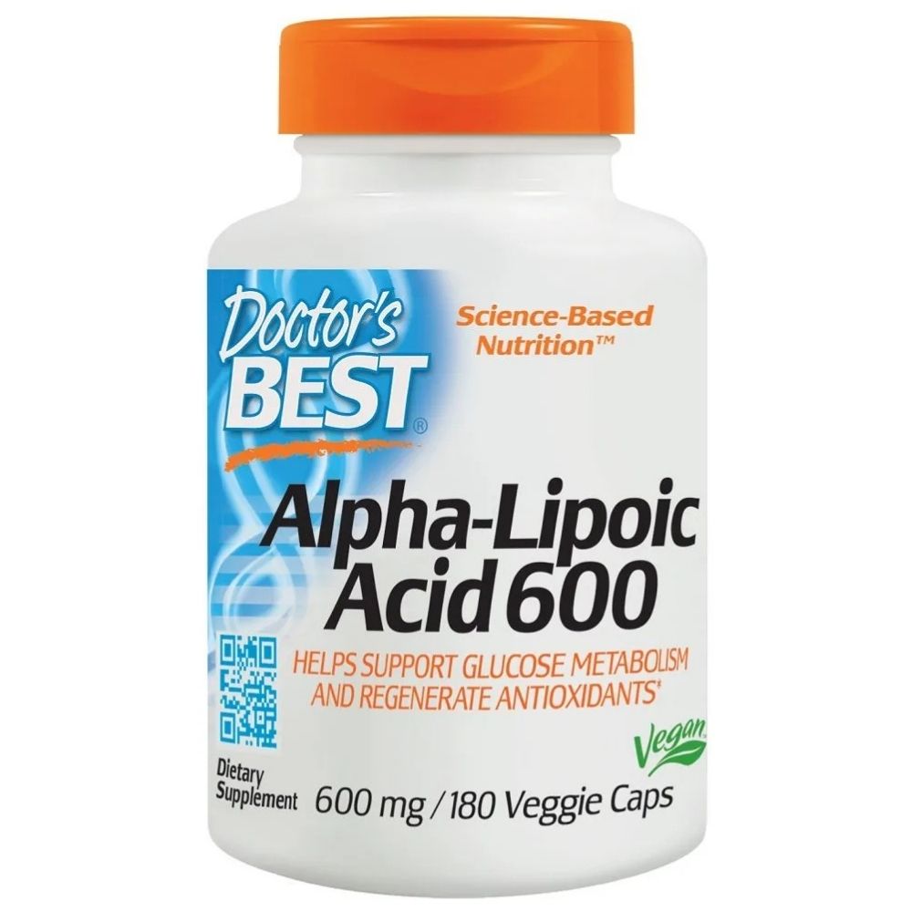 Doctor's Best alfa lipoinė rūgštis 600 mg – 60 kapsulių