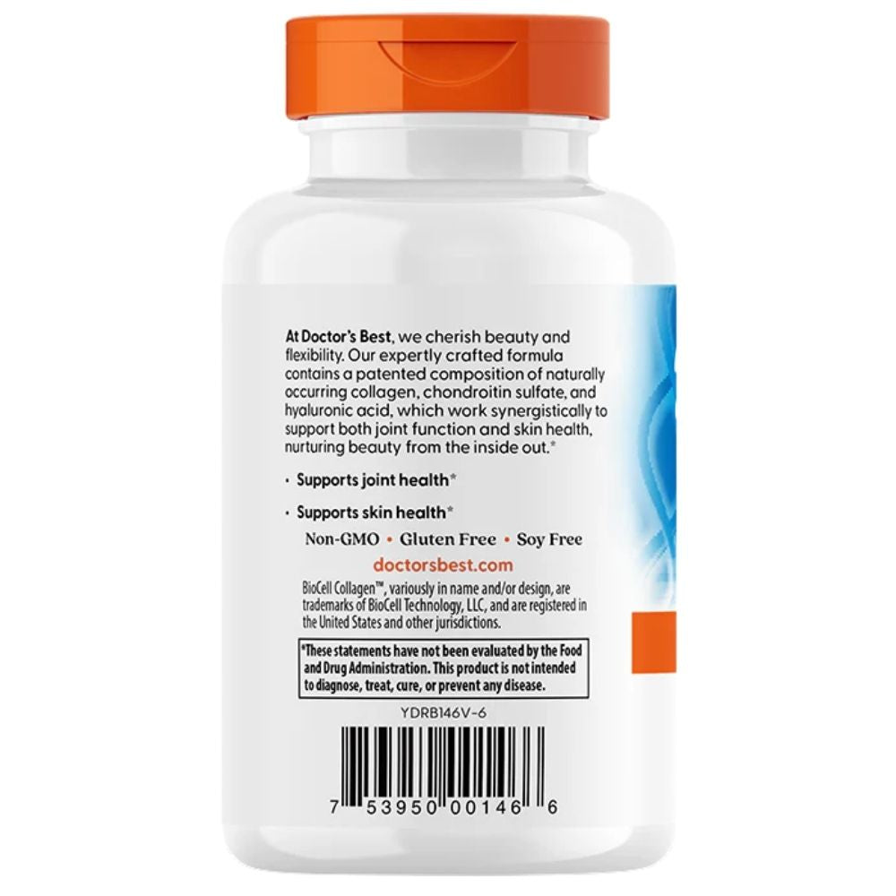Doctor's Best 1 ir 3 tipo kolagenas + vitaminas C – 240 kapsulių