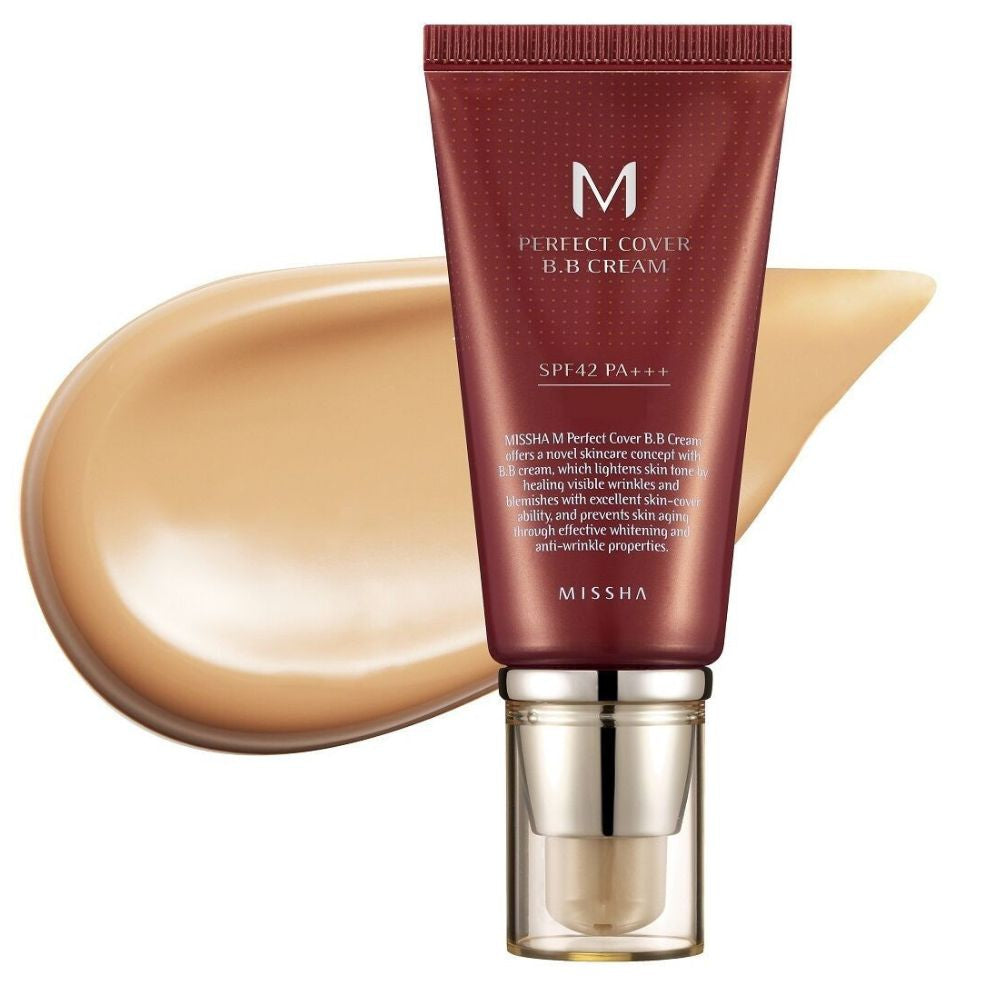 MISSHA M Perfect Cover B.B veido kremas SPF42 PA+++ Nr. 25 Warm Beige - 50 ml