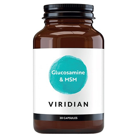 VIRIDIAN gliukozaminas su MSM - 30 kapsulių