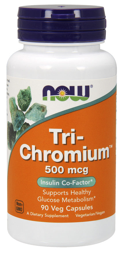 Produkto nuotrauka: NOW Foods Tri-Chromium, 500mcg - 90 kapsulių