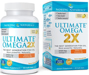 Nordic Naturals Ultimate Omega 2X su vitaminu D3, 2150 mg citrinų skonio – 60 kapsulių