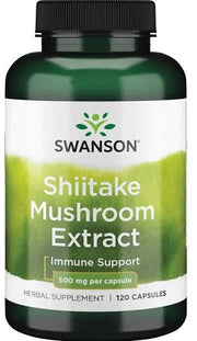 Swanson šitake grybų ekstraktas, 500 mg – 120 kapsulių