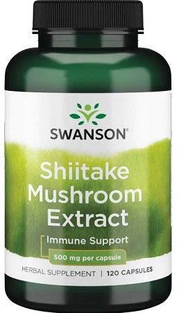 Swanson šitake grybų ekstraktas, 500 mg – 120 kapsulių