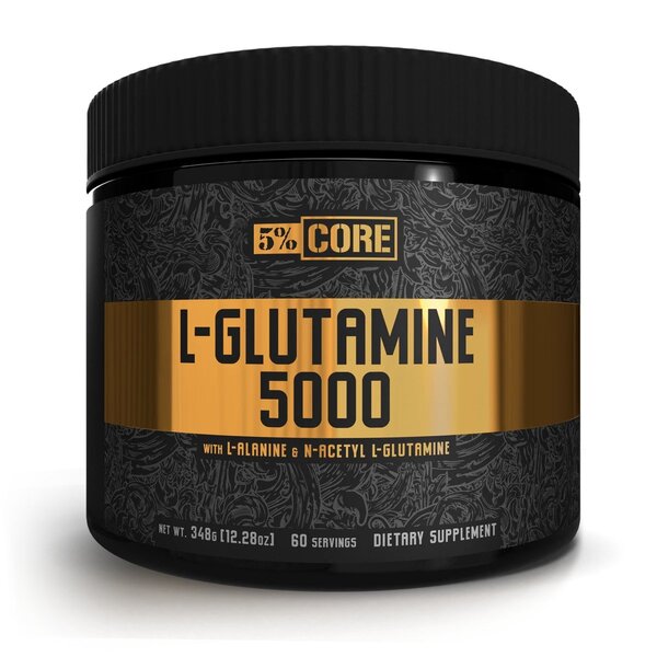 5% Nutrition maistinių medžiagų turintis L - glutaminas 5000 – pagrindinė serija, beskonis – 348 g