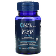 Life Extension Super Ubichinol CoQ10 su sustiprinta mitochondrijų parama, 50 mg - 30 kapsulių