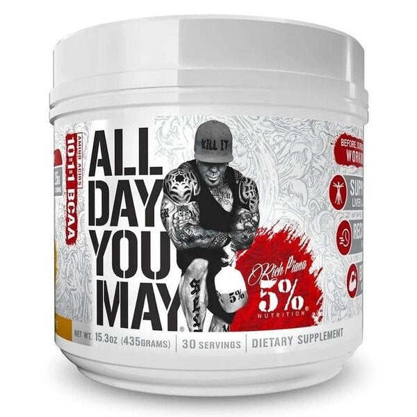 5% Nutrition maistinių medžiagų AllDayYouMay – legendinė serija, mango ir ananasų – 435 g