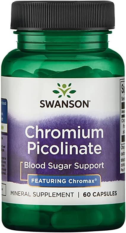 Swanson chromo pikolinatas su Chromax, 200 mcg – 60 kapsulių
