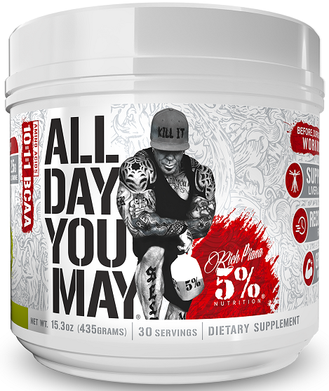 5% Nutrition maistinių medžiagų AllDayYouMay – legendinės serijos, citrinų ir laimų skonio – 435 g