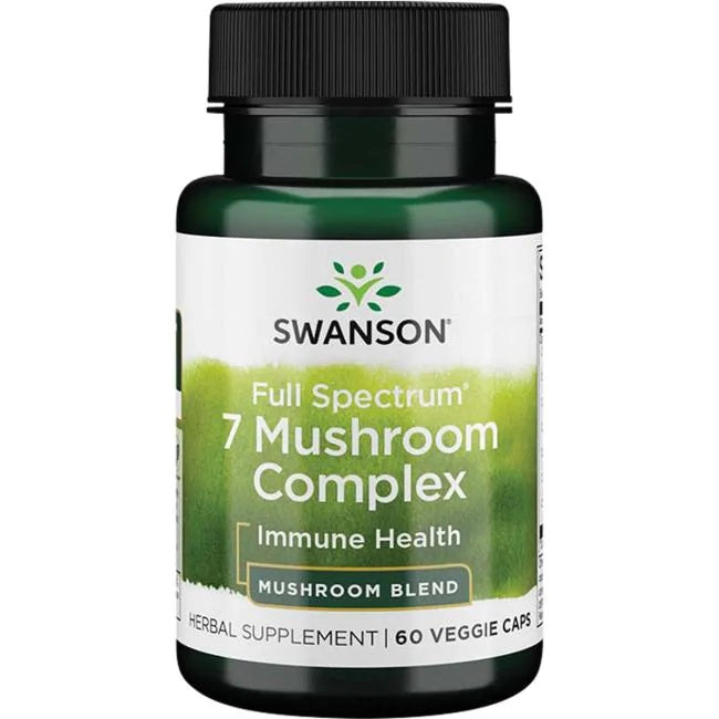 Swanson Full Spectrum 7 grybų kompleksas – 60 kapsulių