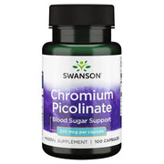 Swanson chromo pikolinatas, 200 mcg – 100 kapsulių