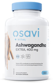 Produkto nuotrauka: Osavi Ashwagandha Extra, 400mg - 180 vegan caps