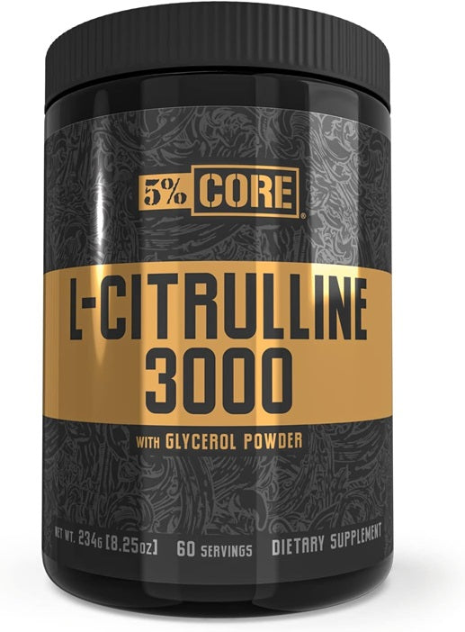 5% Nutrition maistinių medžiagų L - Citrulinas 3000 – pagrindinė serija – 234 g