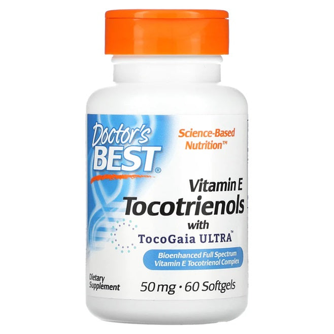 Doctor's Best tokotrienoliai, 50 mg – 60 kapsulių