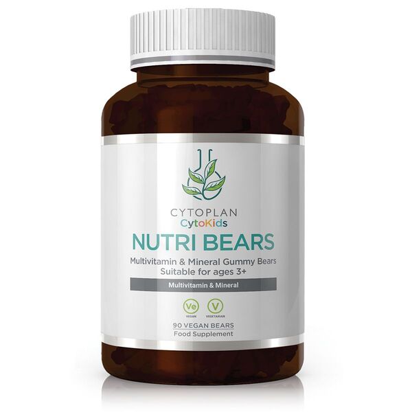 Cytoplan Kid's Nutri Bears guminukai, braškių skonio - 90 guminukų