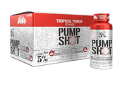5% Nutrition maistinių medžiagų turintis Pump Shot, Tropical Punch – 12 x 59 ml.