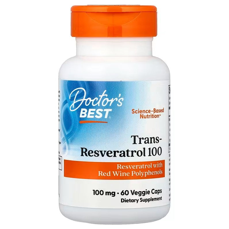 Doctor's Best transresveratrolis 100, 100 mg – 60 kapsulių