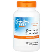 Doctor's Best kvercetino ir bromelaino skonio – 180 kapsulių