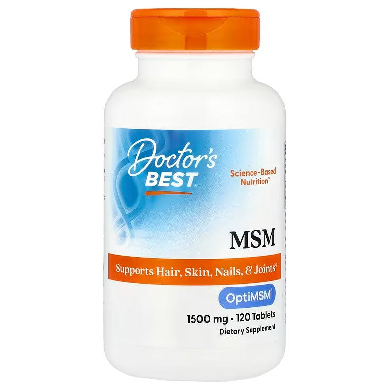 Doctor's Best MSM su OptiMSM, 1500 mg – 120 tablečių