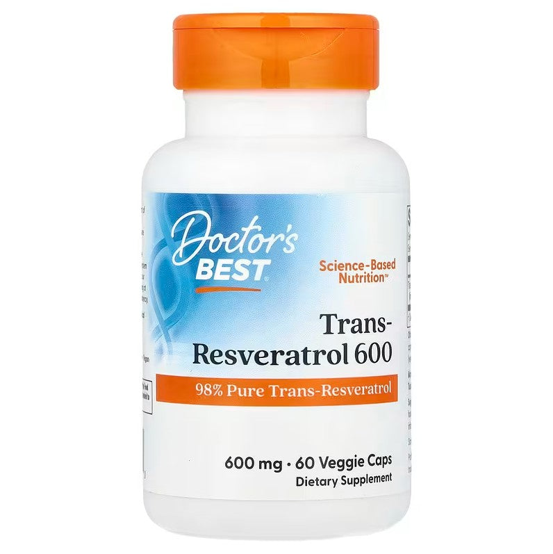 Doctor's Best transresveratrolis 600 mg – 60 kapsulių