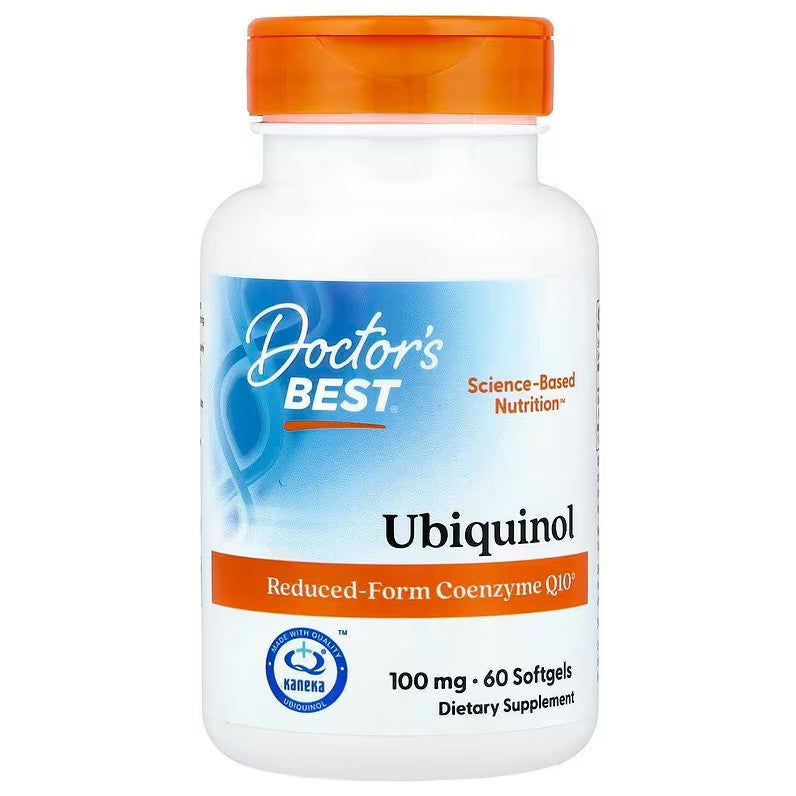 Doctor's Best ubichinolis su kaneka, 100 mg – 60 kapsulių