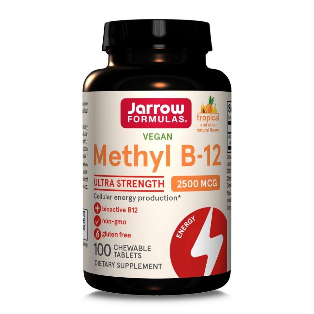 Jarrow Formulas Metil B-12 2500 mcg - 100 kramtomų tablečių
