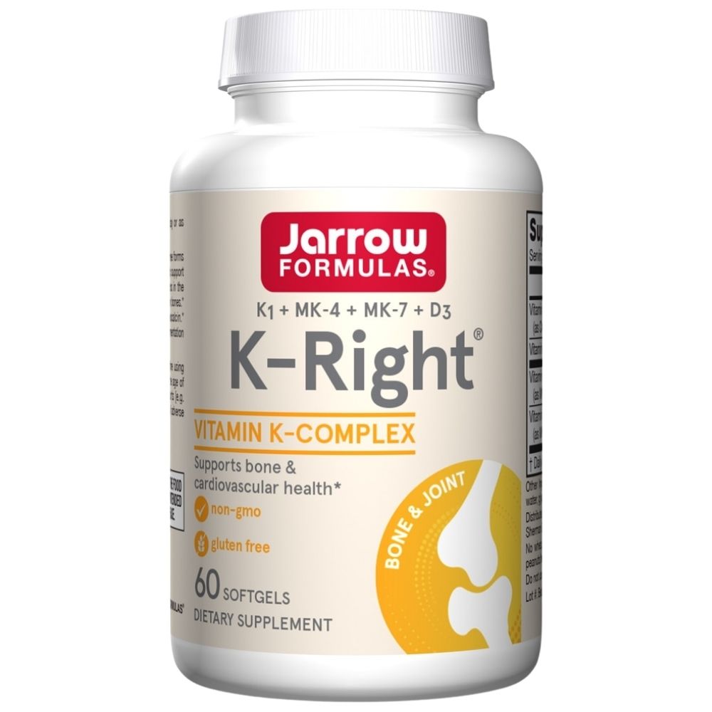 Jarrow Formulas K-Right, vitamino K kompleksas - 60 kapsulių