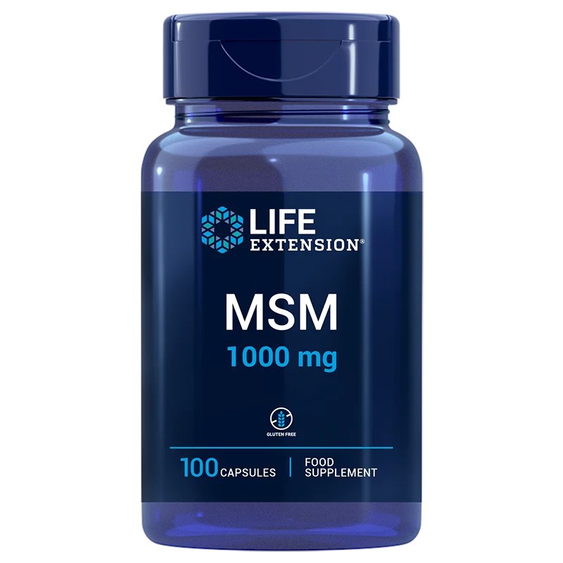 LIFE EXTENSION MSM 1000 mg - 100 kapsulių