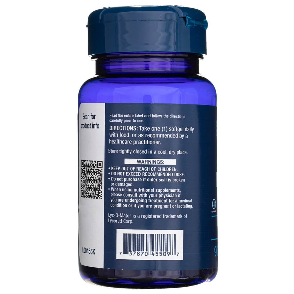 LIFE EXTENSION Mega Lycopene 15 mg – 90 kapsulių